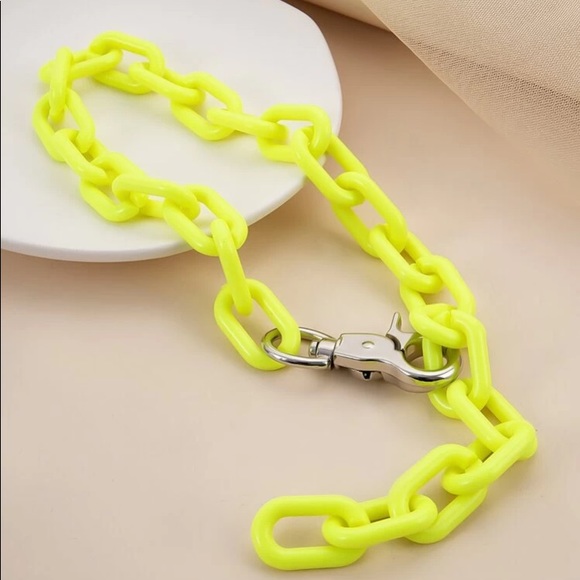 ⛓ Jumbo Neon Chainlink Y- Lariat Necklace ⛓ - Picture 3 of 3